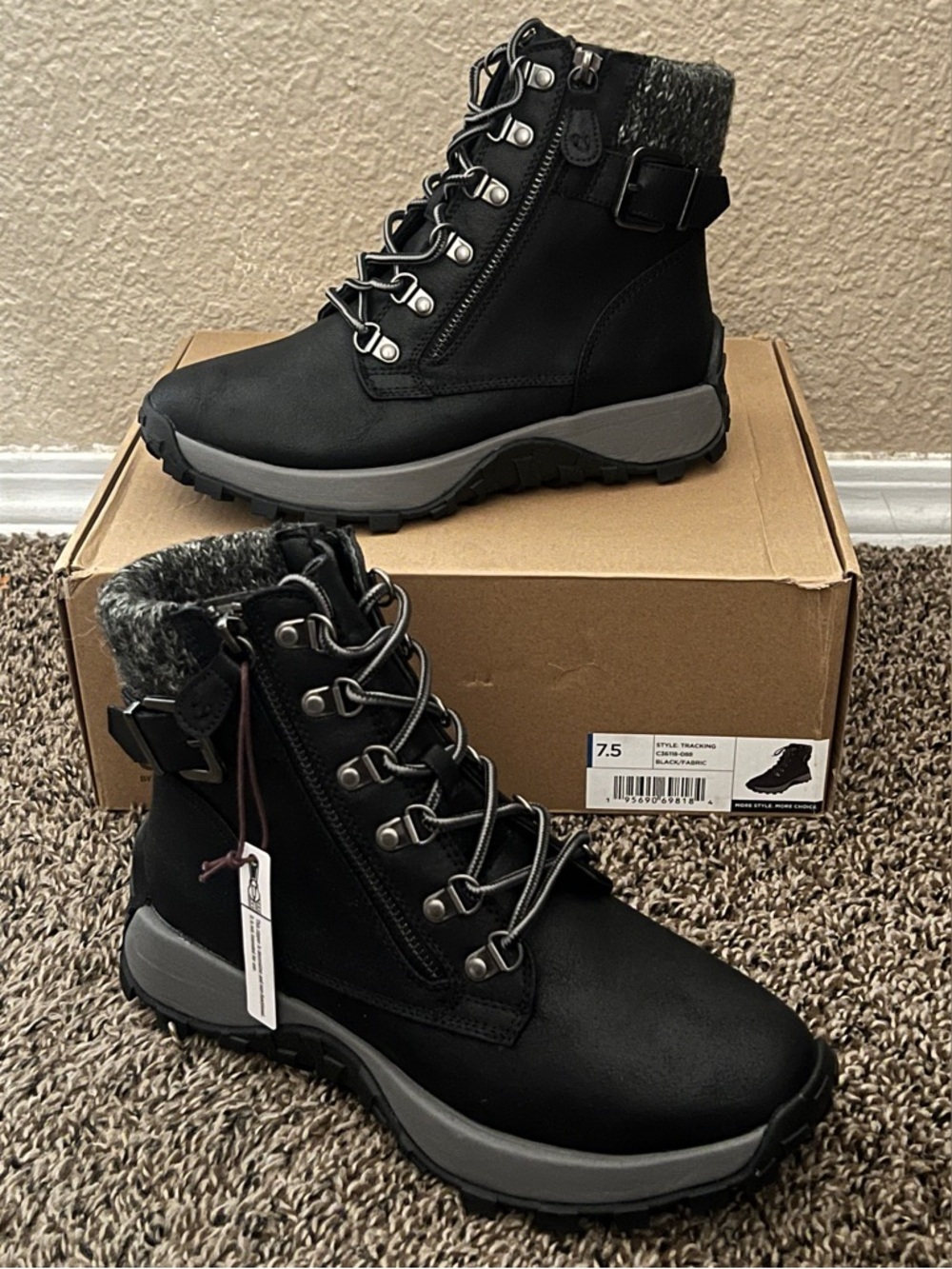 Cliffs By White Mountain Women’s Tracking Style Hiking Boots Size 7.5